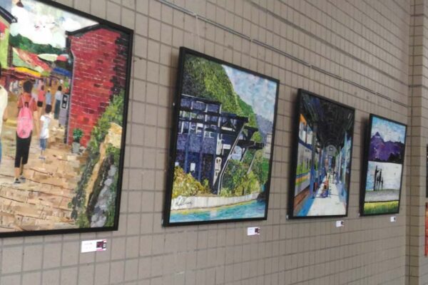 居民的作品將社區公共廊道化作藝廊